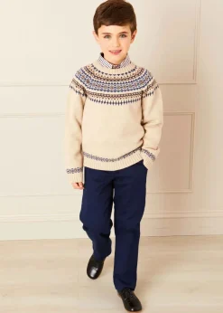 Shorts & Trousers | Pepa London Pocket Detail Chino Trousers in Navy (4-10yrs)