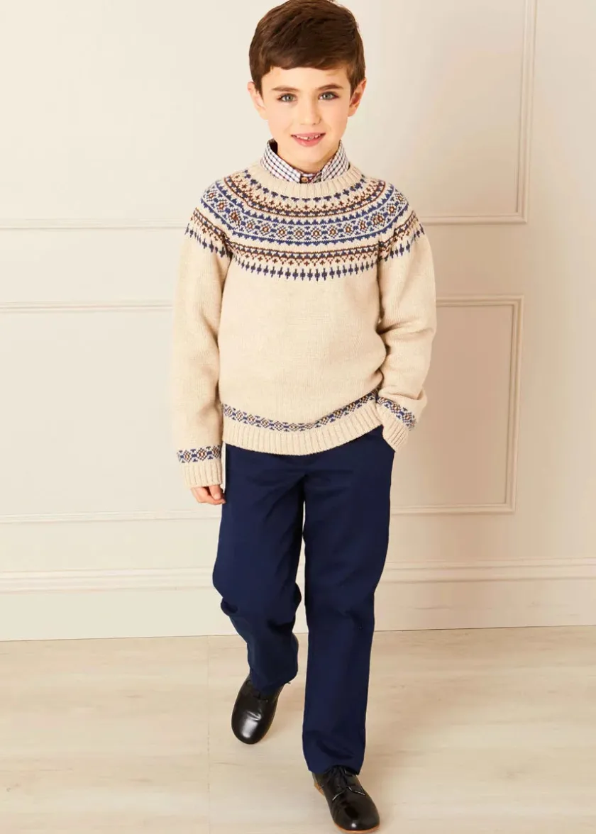 Shorts & Trousers | Pepa London Pocket Detail Chino Trousers in Navy (4-10yrs)