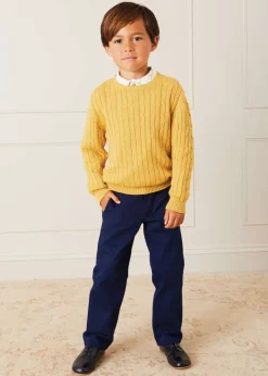 Shorts & Trousers | Pepa London Pocket Detail Chino Trousers in Navy (4-10yrs)