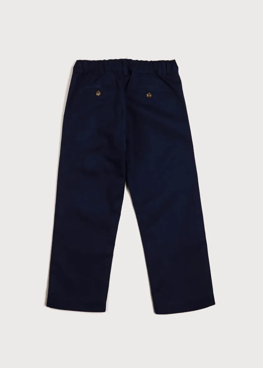 Shorts & Trousers | Pepa London Pocket Detail Chino Trousers in Navy (4-10yrs)