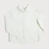 Tops & Shirts | Pepa London Polo Collar Long Sleeve Oxford Shirt in White (4-10yrs)