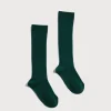 Socks | Socks & Tights | Pepa London Ribbed Knee High Socks in Bottle Green (3mths-10yrs)