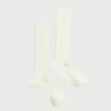 Socks | Socks & Tights | Pepa London Ribbed Knitted Knee Socks in Cream (0mths-10yrs)