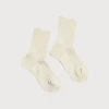 Socks | Socks & Tights | Pepa London Ribbed Short Socks in Beige (0mths-10yrs)