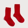 Socks | Socks & Tights | Pepa London Ribbed Shorts Socks Red (0mths-10yrs)