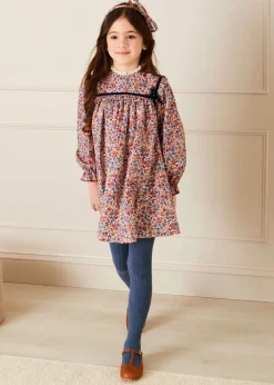 Socks & Tights | Socks & Tights | Pepa London Ribbed Tights in Denim (0mths-10yrs)