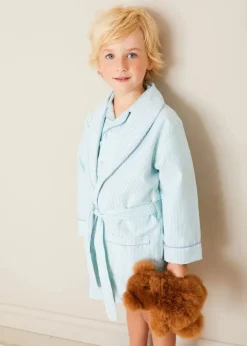 Nightwear | Nightwear | Pepa London Rochester Striped Dressing Gown in Green (18mths-10yrs)