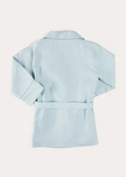 Nightwear | Nightwear | Pepa London Rochester Striped Dressing Gown in Green (18mths-10yrs)