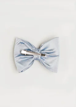 Hair Accessories | Hair Accessories | Pepa London Silk Small Bow Clip in Blue