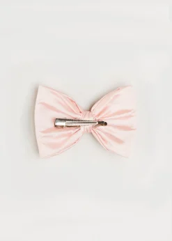Hair Accessories | Hair Accessories | Pepa London Silk Small Bow Clip in Pink
