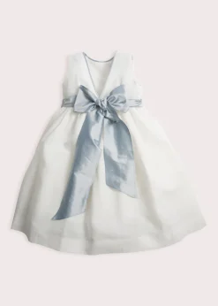 Dresses | Dresses | Pepa London Sleeveless Ivory Flower Girl Dress with Blue Silk Sash (6mths-10yrs)
