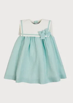 Dresses | Dresses | Pepa London Sleeveless Trapeze Dress With Bow Detail in Green (12mths-10yrs)