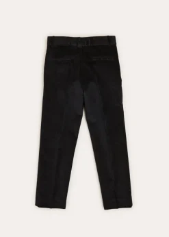 Shorts & Trousers | Pepa London Smart Velvet Trousers In Black (4-10yrs)