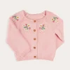 Knitwear & Cardigans | Knitwear & Cardigans | Pepa London Strawberry Embroidery Cardigan in Pink (12mths-6yrs)
