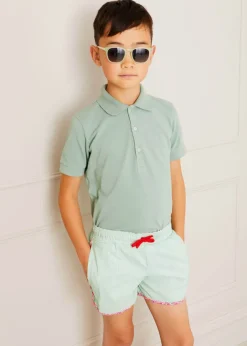 Swimwear | Swimwear | Pepa London Striped Swim Shorts in Green (2-8yrs)