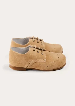 Lace Ups | Lace Ups & Boat Shoes | Pepa London Suede Lace-Up Shoes in Beige (24-35EU)