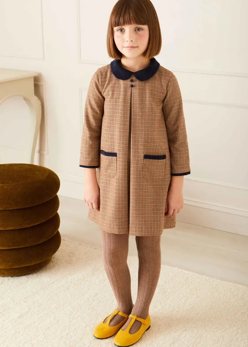 Socks & Tights | Socks & Tights | Pepa London Taupe Ribbed Tights (0mths-10yrs)