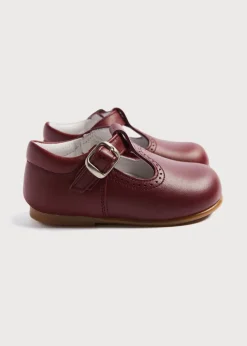 T-bars | T-bar Shoes | Pepa London T-Bar Baby Shoes in Burgundy (20-26EU)
