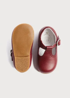 T-bars | T-bar Shoes | Pepa London T-Bar Baby Shoes in Burgundy (20-26EU)
