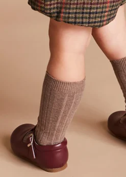 T-bars | T-bar Shoes | Pepa London T-Bar Baby Shoes in Burgundy (20-26EU)
