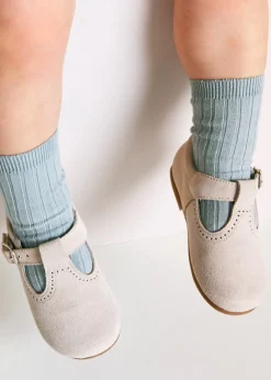 T-bars | T-bar Shoes | Pepa London T-Bar Suede Baby Shoes in Beige (20-24EU)