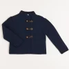 Knitwear & Cardigans | Knitwear & Cardigans | Pepa London Toggle Fastening Cardigan in Navy (12mths-10yrs)