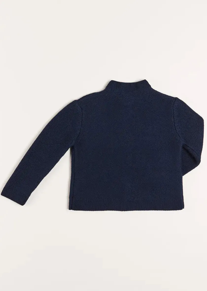 Knitwear & Cardigans | Knitwear & Cardigans | Pepa London Toggle Fastening Cardigan in Navy (12mths-10yrs)