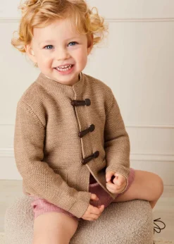 Knitwear & Cardigans | Knitwear & Cardigans | Pepa London Toggle Fastening Knitted Cardigan in Oatmeal (12-10yrs)