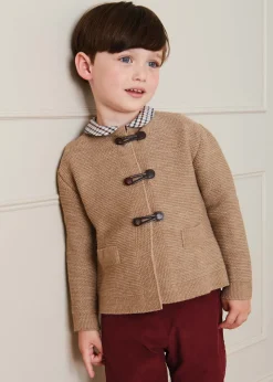 Knitwear & Cardigans | Knitwear & Cardigans | Pepa London Toggle Fastening Knitted Cardigan in Oatmeal (12-10yrs)