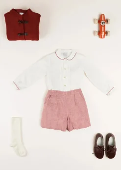 Knitwear & Cardigans | Knitwear & Cardigans | Pepa London Toggle Fastening Knitted Cardigan in Red (12mths-10yrs)