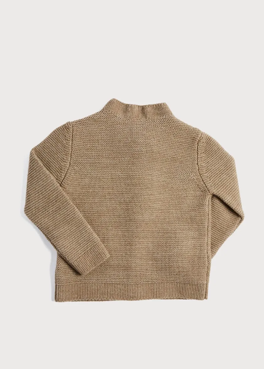 Knitwear & Cardigans | Knitwear & Cardigans | Pepa London Toggle Fastening Knitted Cardigan in Oatmeal (12-10yrs)