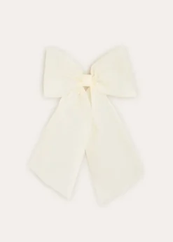 Hair Accessories | Hair Accessories | Pepa London Tulle Long Bow Clip In Cream