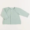 Knitwear & Cardigans | Pepa London Two Button Baby Cardigan in Green (1-9mths)