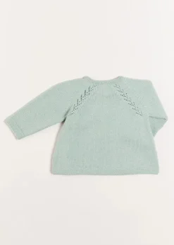 Knitwear & Cardigans | Pepa London Two Button Baby Cardigan in Green (1-9mths)