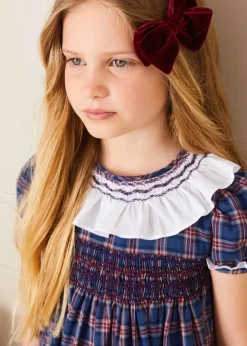 Hair Accessories | Hair Accessories | Pepa London Velvet Big-Bow Clip in Burgundy