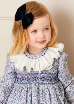 Hair Accessories | Hair Accessories | Pepa London Velvet Big-Bow Clip in Navy