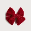 Hair Accessories | Hair Accessories | Pepa London Velvet Big-Bow Clip in Red