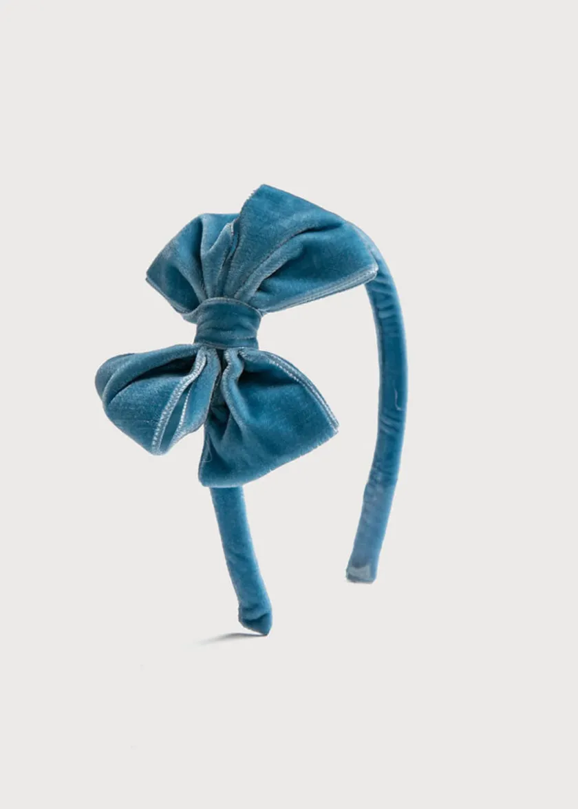Hair Accessories | Hair Accessories | Pepa London Velvet Hair-Band in Blue