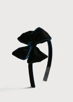 Hair Accessories | Hair Accessories | Pepa London Velvet Hair-Band in Navy