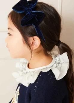 Hair Accessories | Hair Accessories | Pepa London Velvet Hair-Band in Navy