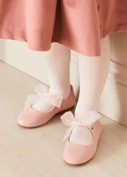 Dresses | Dresses | Pepa London Velvet Handmade Collar Long Sleeve Dress in Pink (2-10yrs)