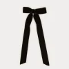 Hair Accessories | Hair Accessories | Pepa London Velvet Long Bow Clip in Black