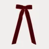 Hair Accessories | Hair Accessories | Pepa London Velvet Long-Bow Clip in Burgundy