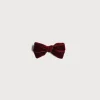 Hair Accessories | Hair Accessories | Pepa London Velvet Medium-Bow Clip in Burgundy
