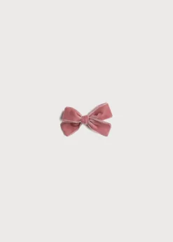 Hair Accessories | Hair Accessories | Pepa London Velvet Medium-Bow Clip in Pink