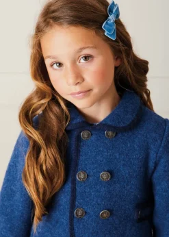 Hair Accessories | Hair Accessories | Pepa London Velvet Medium-Bow Clip in Blue