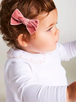 Hair Accessories | Hair Accessories | Pepa London Velvet Medium-Bow Clip in Pink