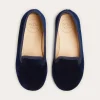 Nightwear | Nightwear | Pepa London Velvet Slippers In Navy (24-34EU)