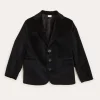 Coats & Jackets | Coats & Jackets | Pepa London Velvet Three Button Blazer Jacket In Black (4-10yrs)