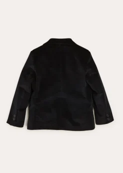 Coats & Jackets | Coats & Jackets | Pepa London Velvet Three Button Blazer Jacket In Black (4-10yrs)